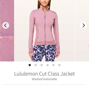 Lululemon Cut Class pink jacket